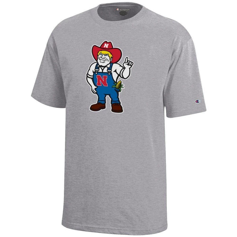Nebraska Champion YOUTH Giant New Herbie Logo Tee