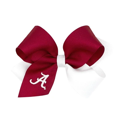 Alabama Wee Ones Medium Two-Tone Grosgrain Hair Bow