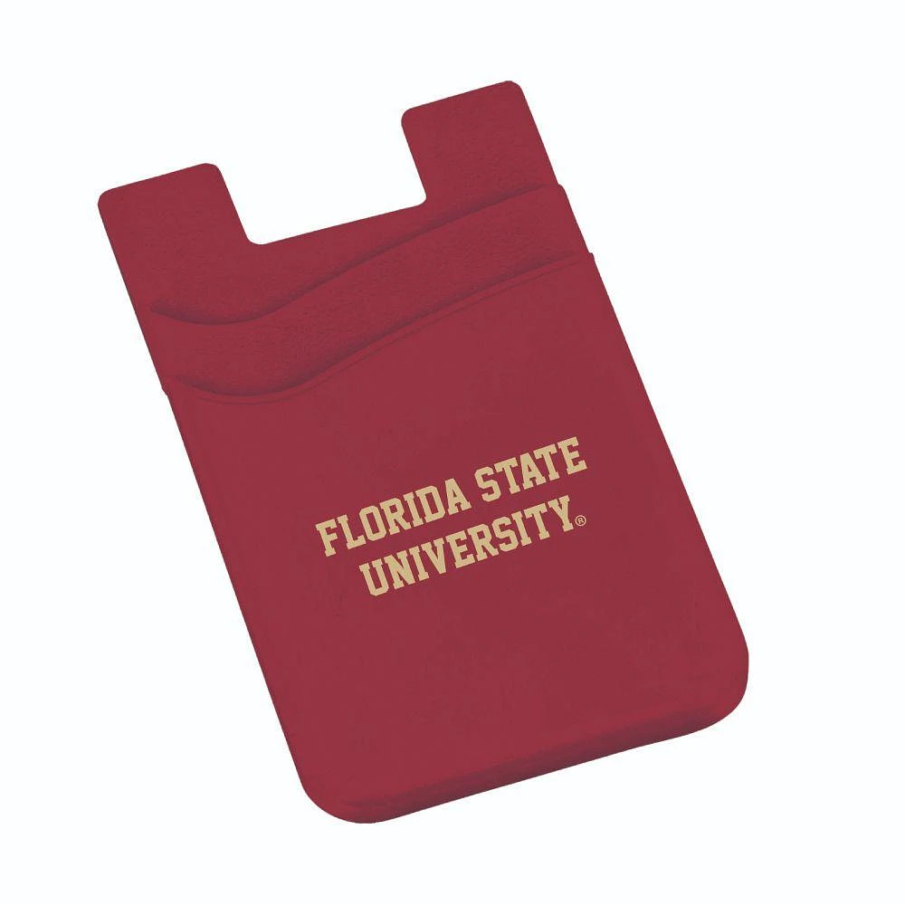 Florida State Dual Pocket Silicone Phone Wallet