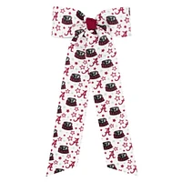 Alabama Medium Signature Print Stream Tail Tie Hair Bow