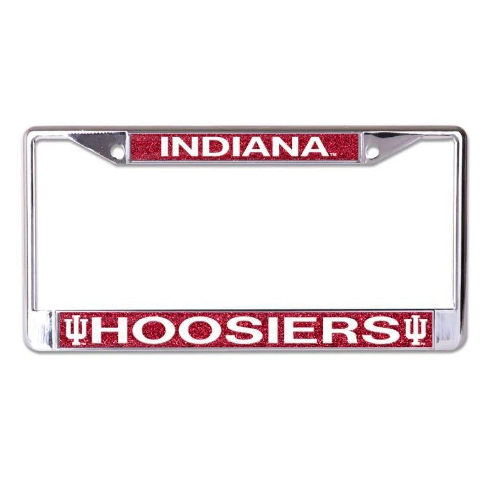 Indiana Glitter Red License Plate Frame