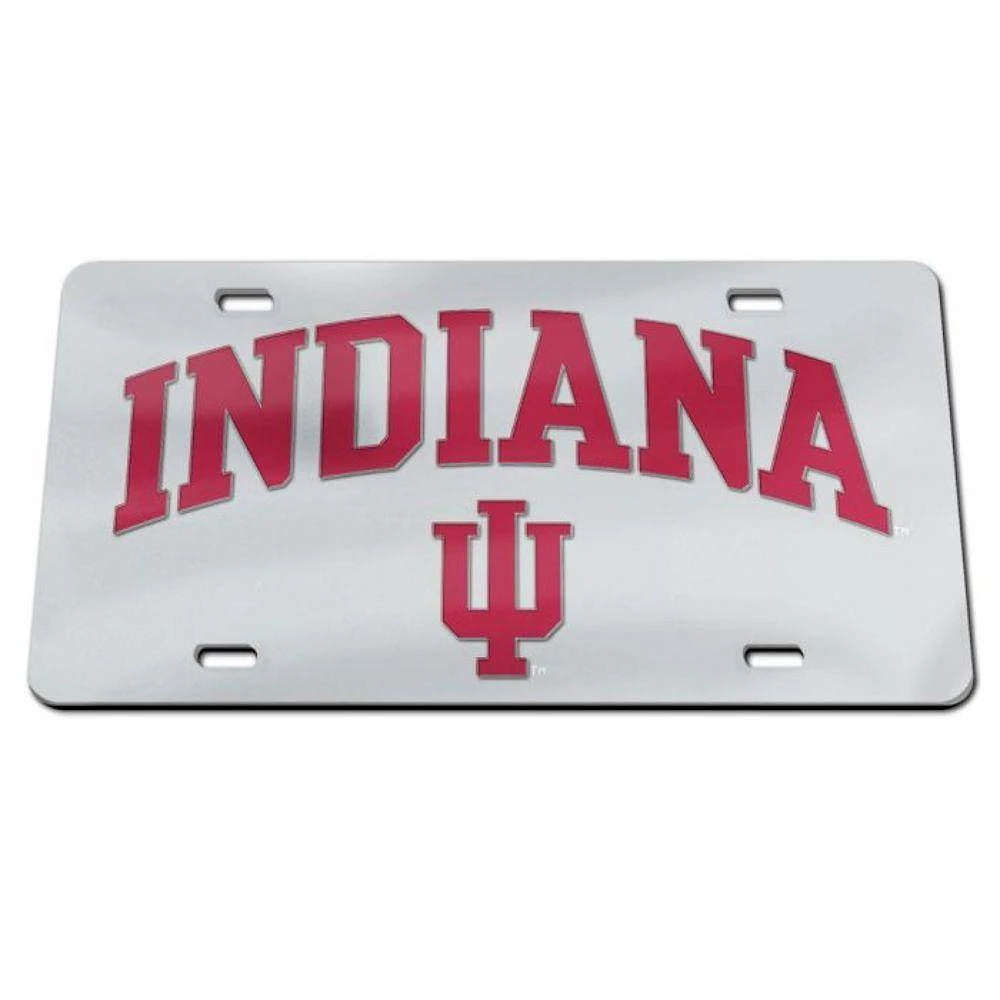 Indiana Silver with Trident License Plate