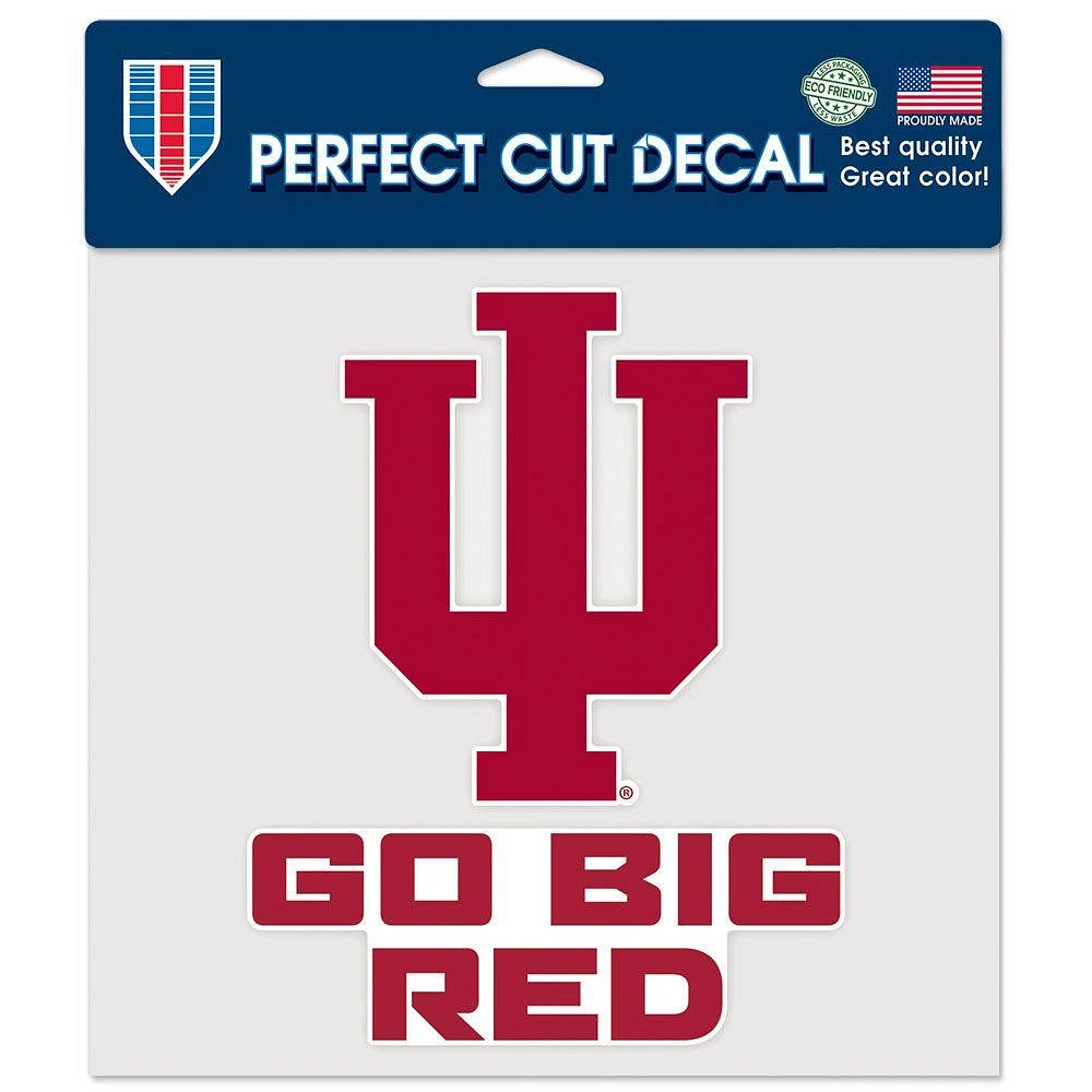 Indiana 8 x 8 Go Big Red Decal