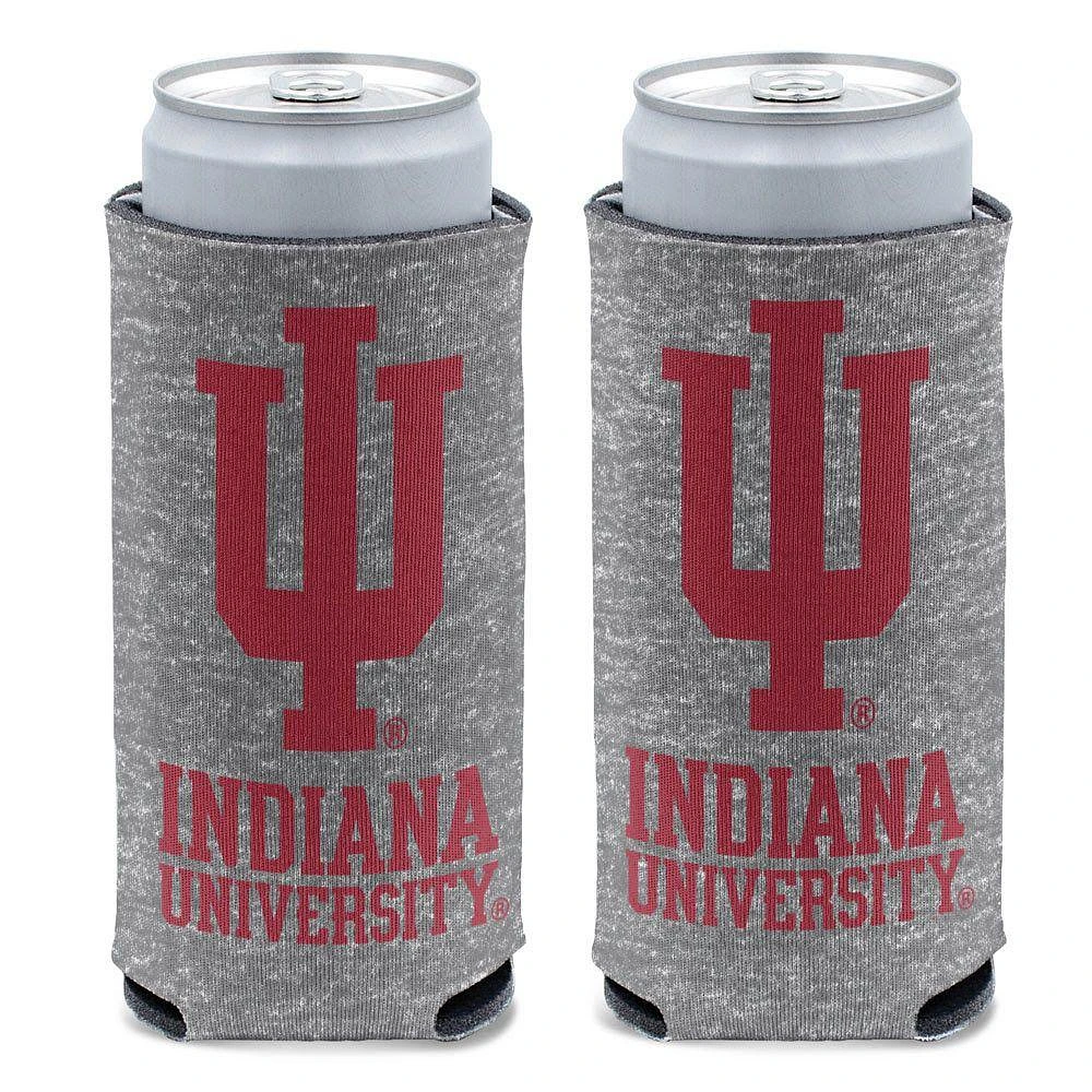 Indiana 12 Oz Heathered Slim Can Cooler