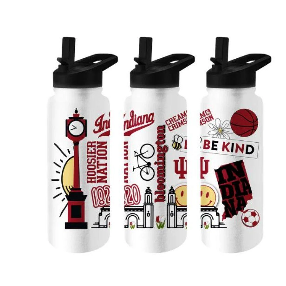 Indiana 34 Oz Stickers Quencher Bottle