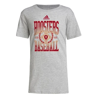 Indiana Adidas YOUTH Hoosier Baseball Tee