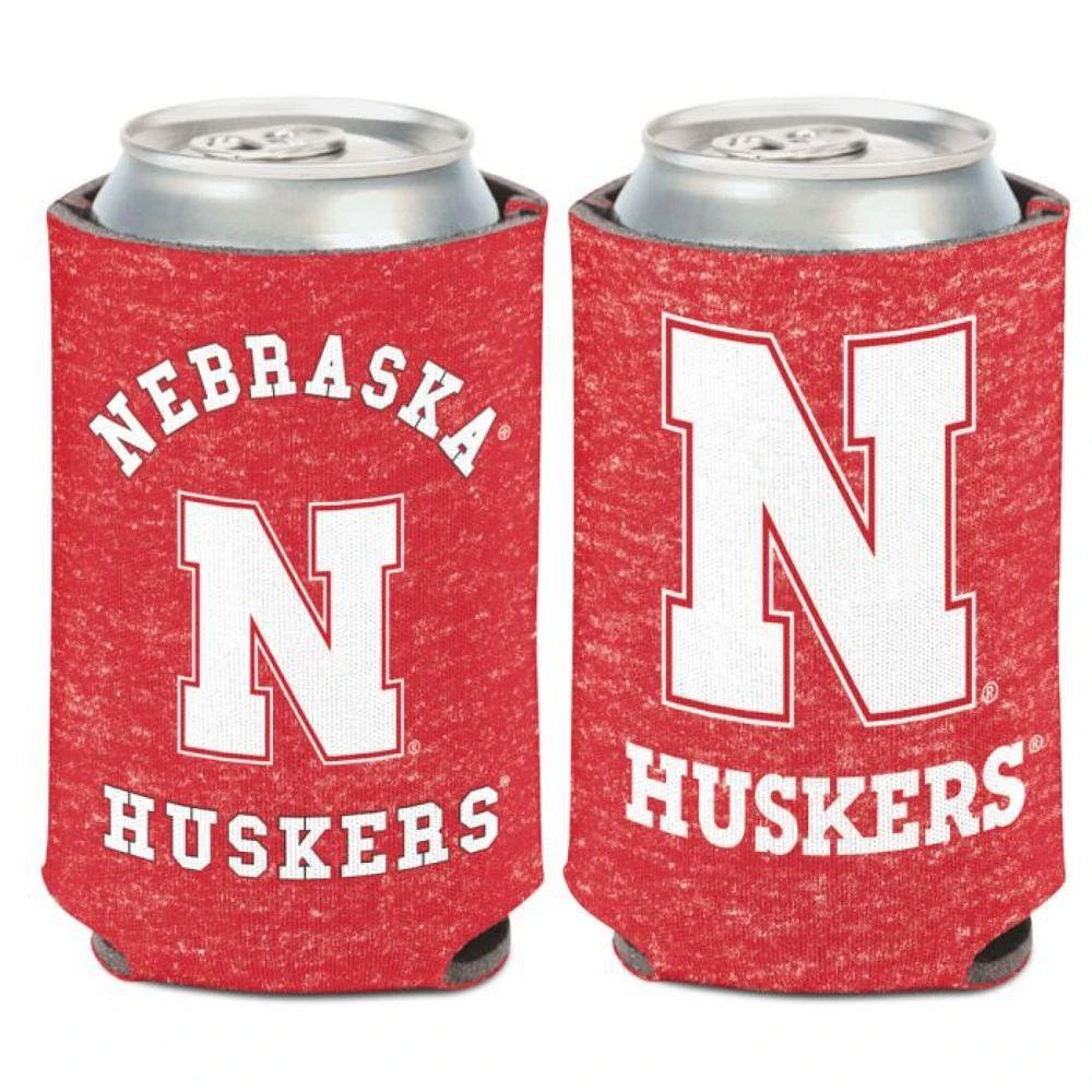 Nebraska 12 Oz Heathered Can Cooler