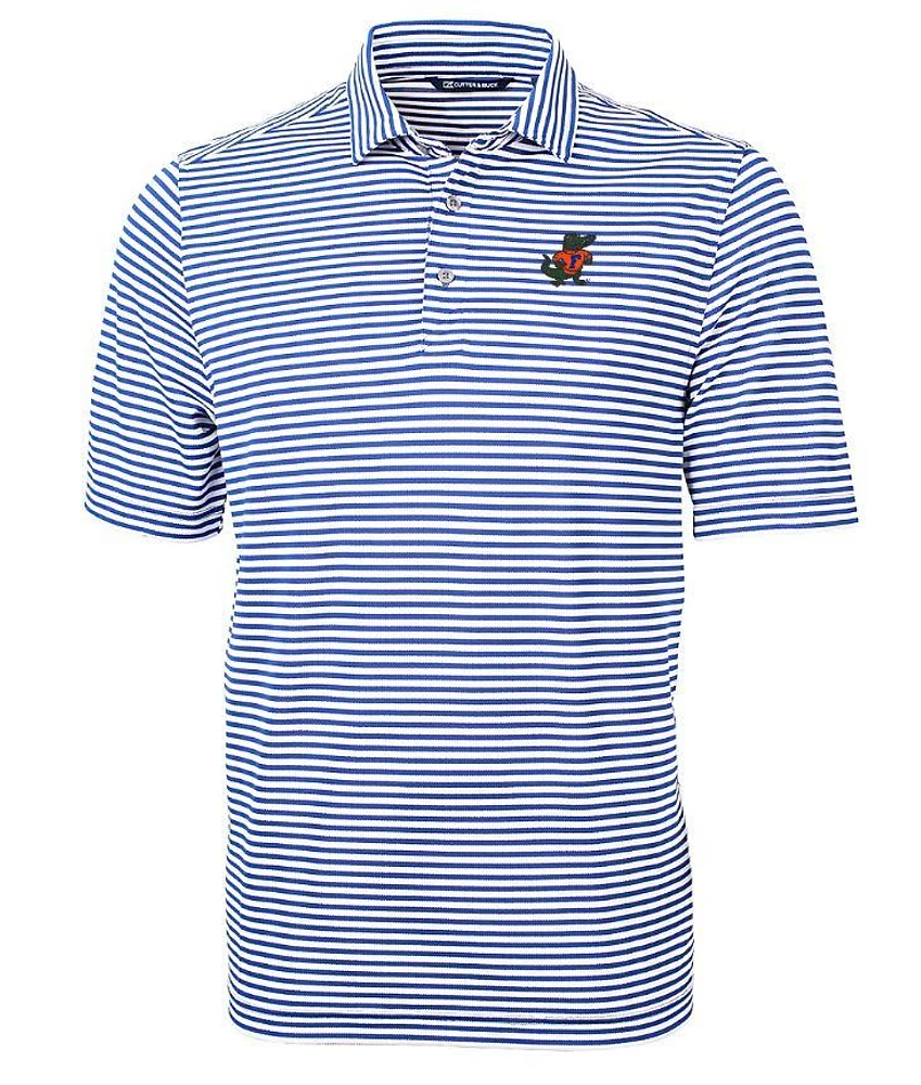 Florida Cutter & Buck Albert Virtue Eco Pique Stripe Polo