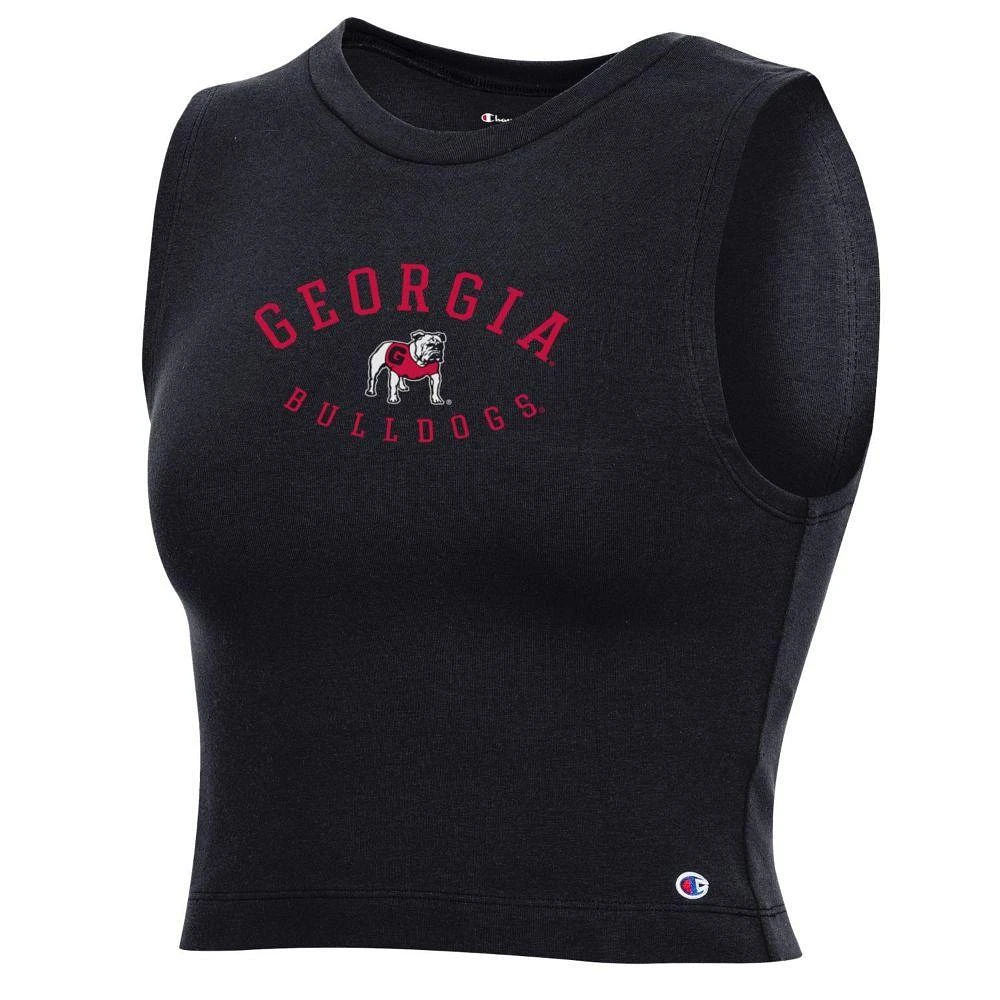 Georgia Champion Women's Arch Logo Mascot Crop Tank