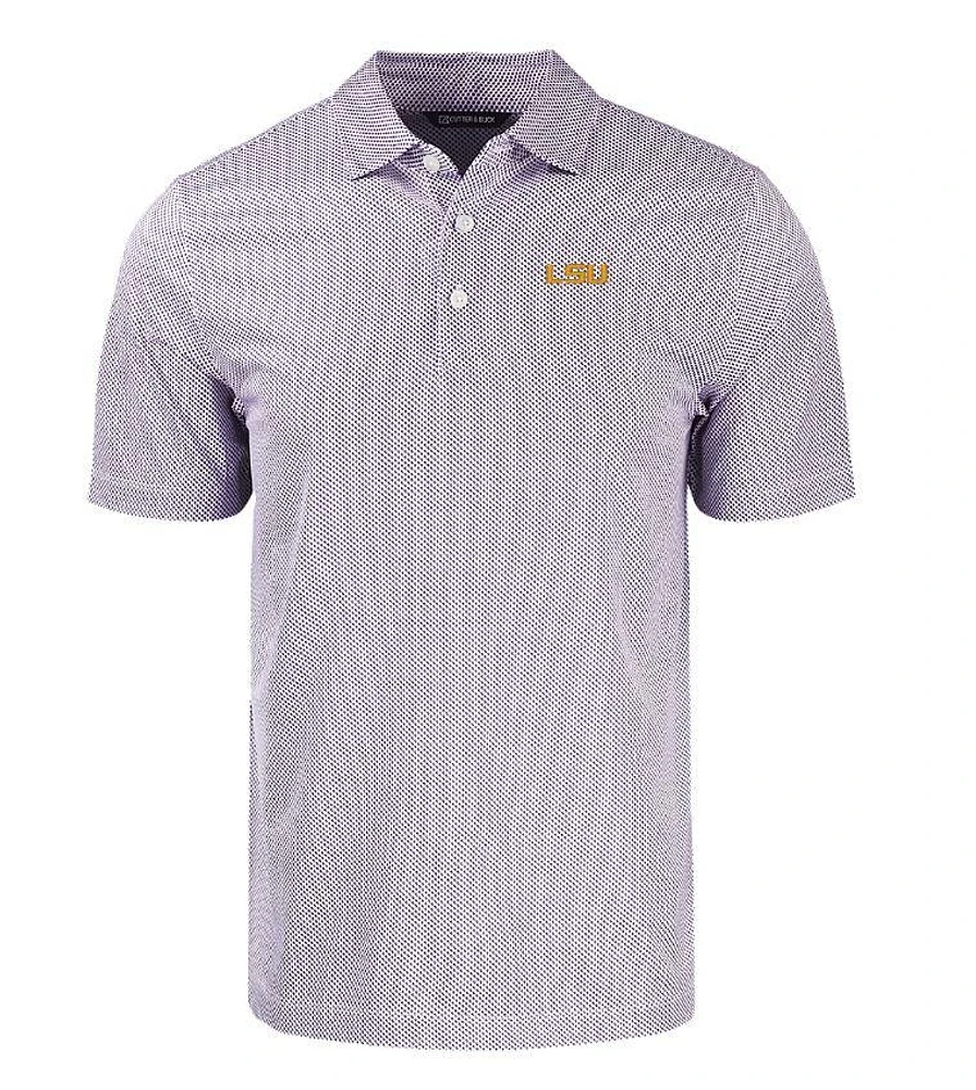 LSU Cutter & Buck Pike Symmetry Print Polo