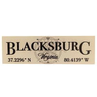 Blacksburg Compass & Coordinates Home Decor
