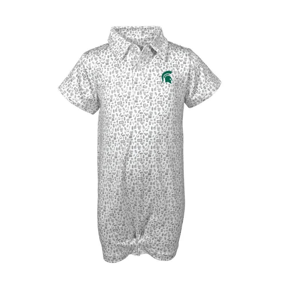 Michigan State Garb Infant Football Crew Polo Jumper
