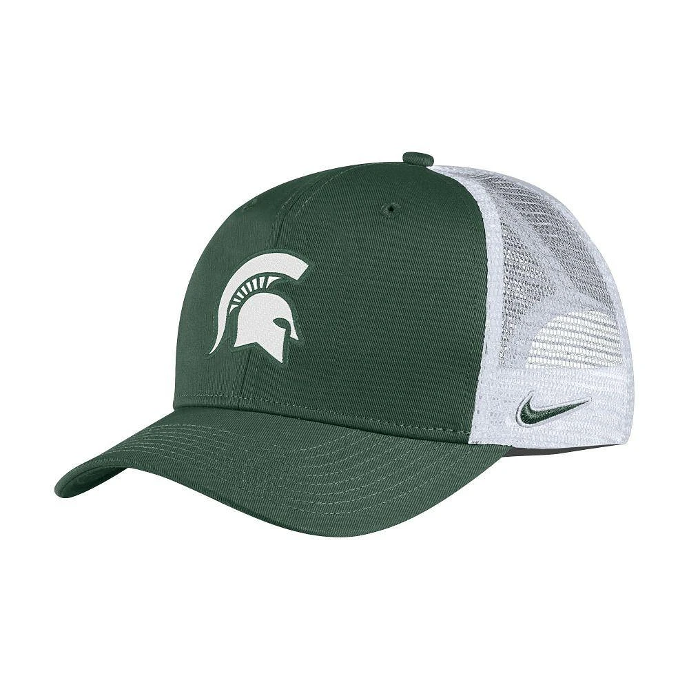 Michigan State Nike Rubberized Logo Aero Adjustable Cap