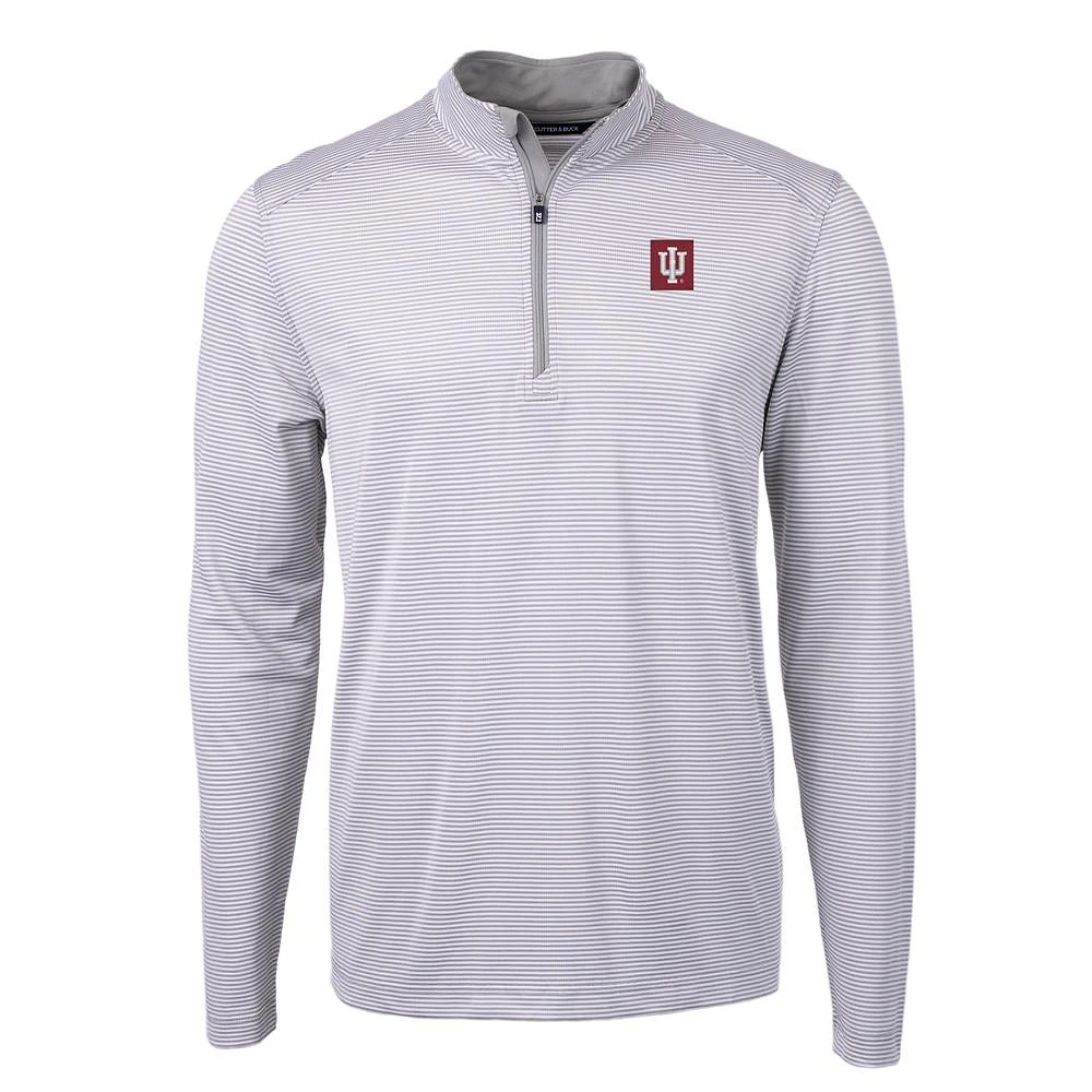 Indiana Cutter & Buck Ecopique Micro Stripe 1/2 Zip Pullover