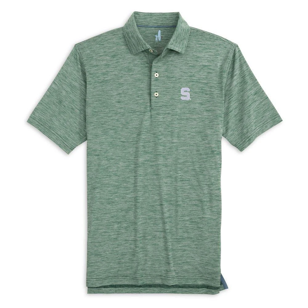 Michigan State Johnnie-O Huron Heathered Polo