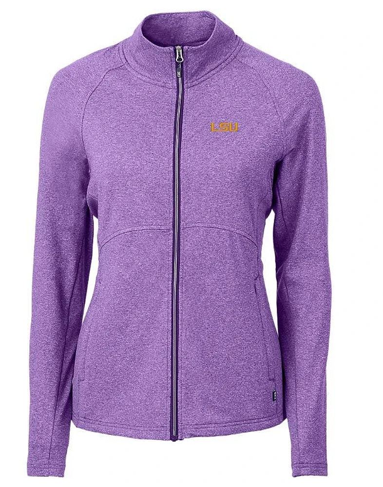 LSU Cutter & Buck Women's Adapt Eco Heathered Jacket