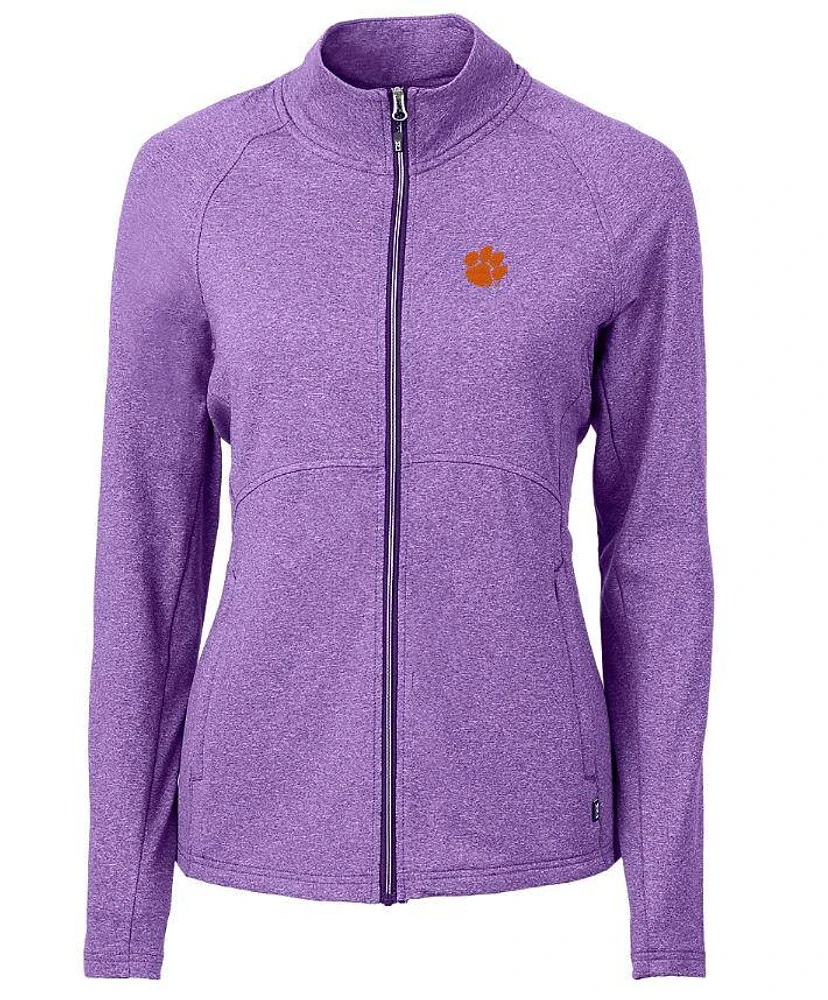 Clemson Cutter & Buck Women's Adapt Eco Heathered Jacket