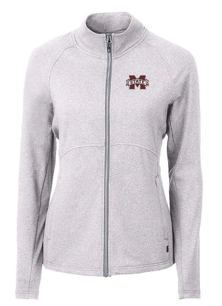 Mississippi State Cutter & Buck Women's Adapt Eco Heathered Jacket