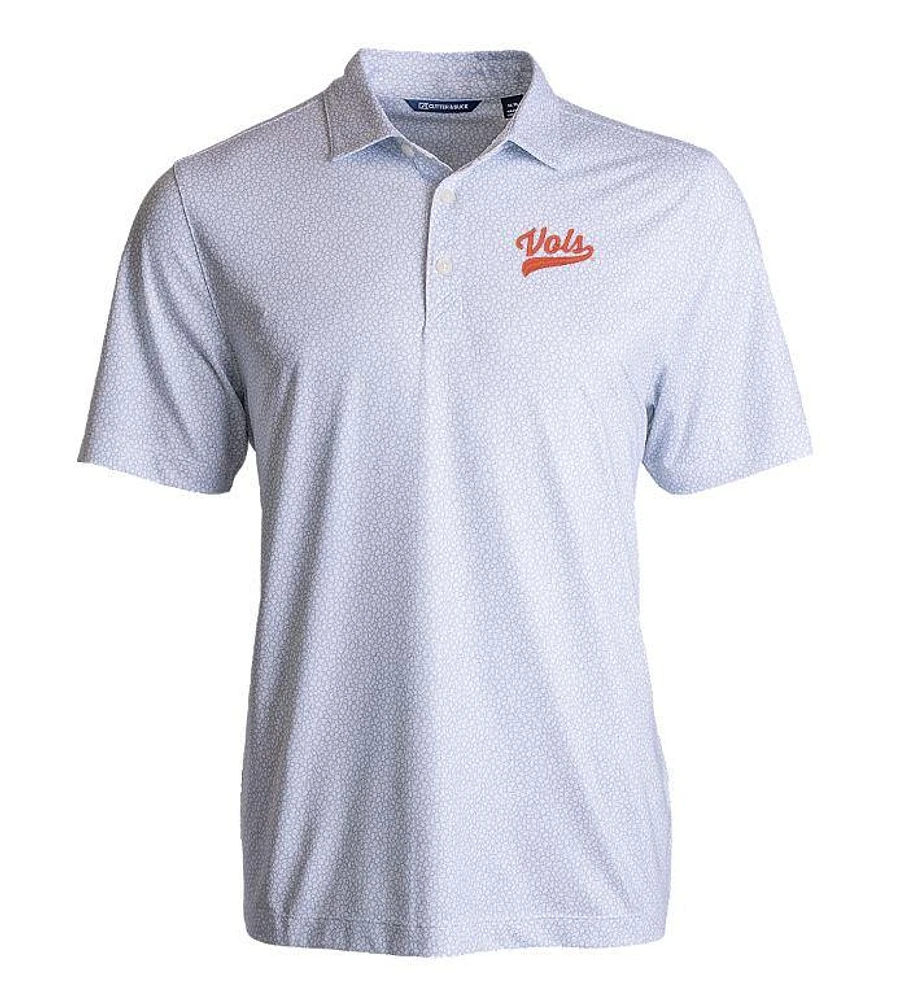 Tennessee Cutter & Buck Vol Script Pike Pebble Print Polo