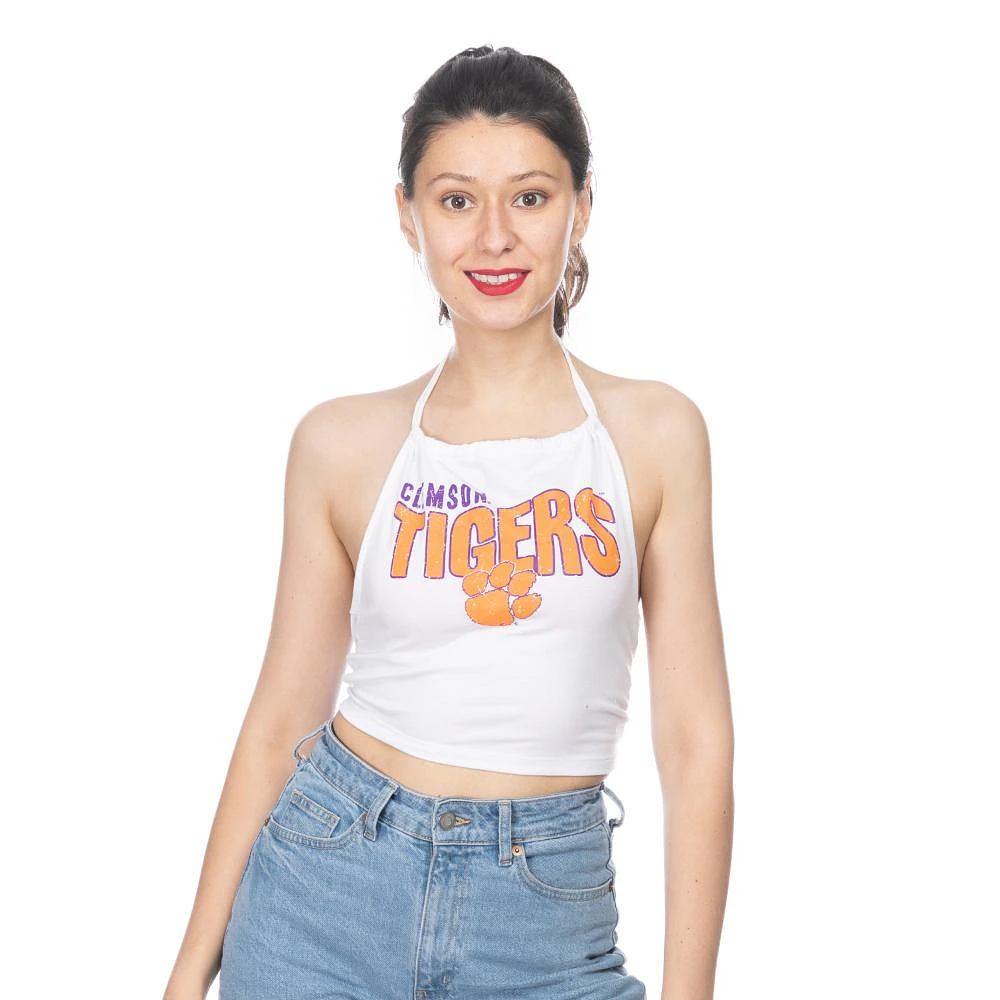 Clemson Zoozatz Halter Crop Top