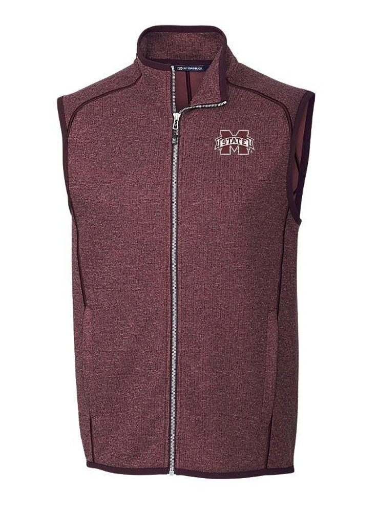 Mississippi State Cutter & Buck Men's Mainsail Sweater Knit Vest