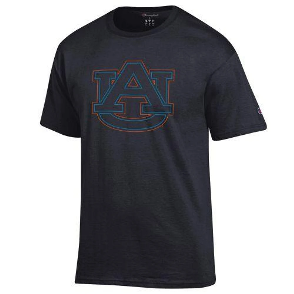 Auburn Champion Neon Logo Tee