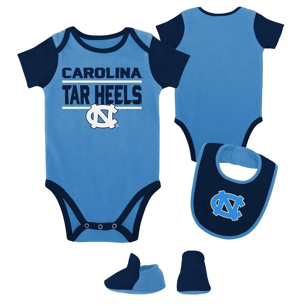 Carolina Infant Home Field Creeper, Bib, Bootie Set