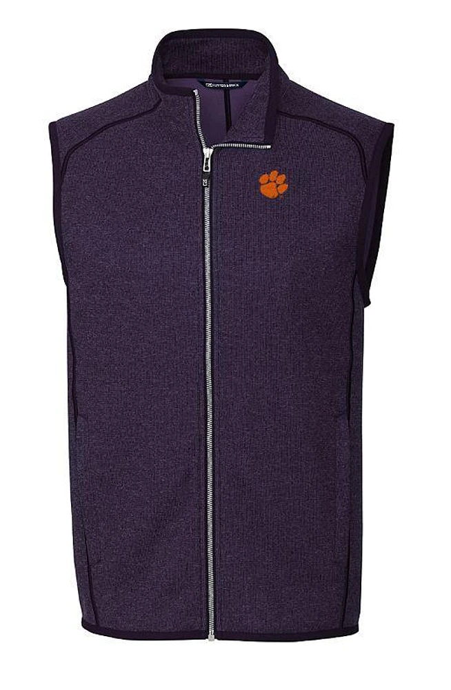 Clemson Cutter & Buck Men's Mainsail Sweater Knit Vest