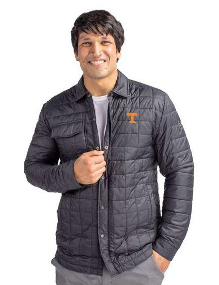 Tennessee Cutter & Buck Men's Rainier Quilted Shirt Jacket