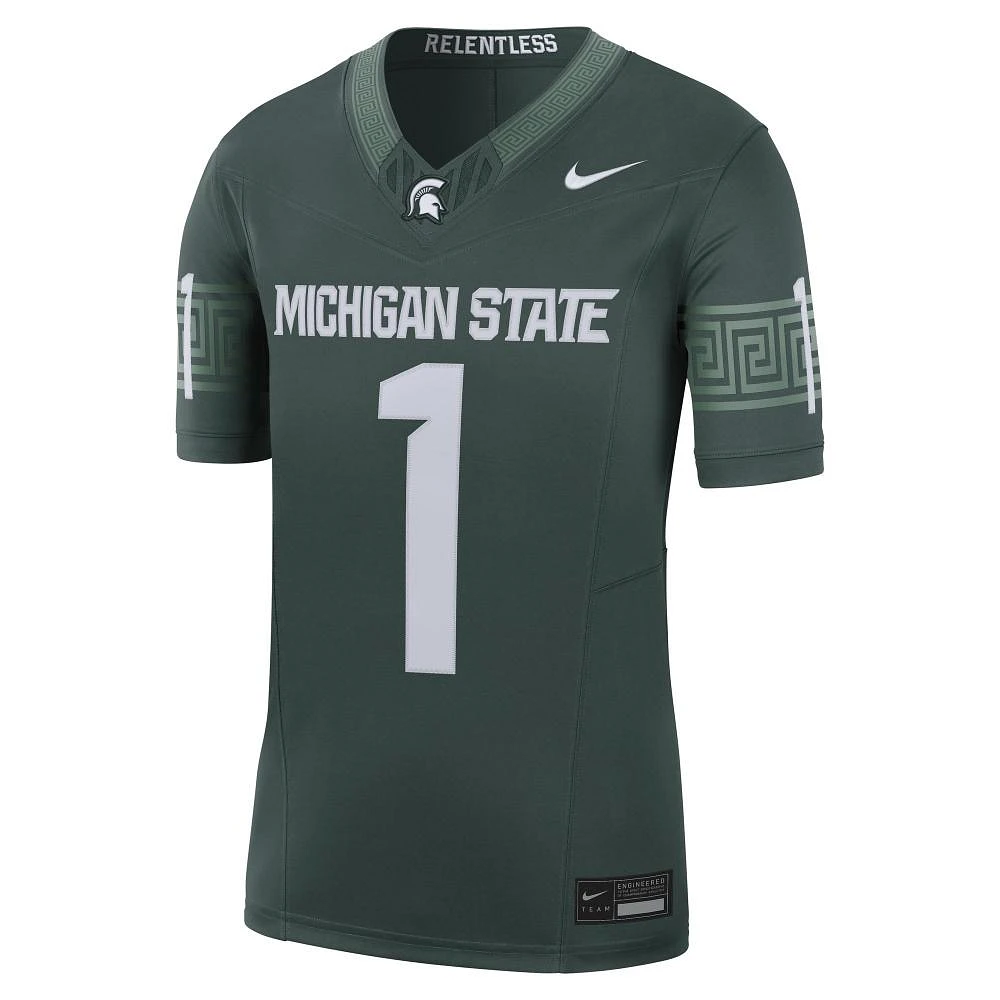 Michigan State Nike Limited VF Home #1 Game Jersey