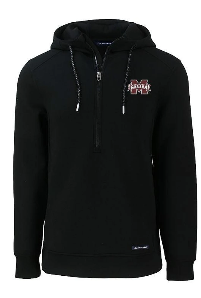 Mississippi State Cutter & Buck Men's Roam Eco Half Zip Pullover Hoodie
