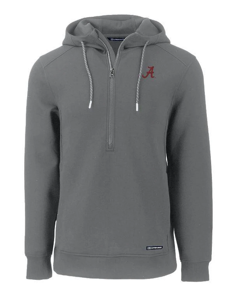 Alabama Cutter & Buck Men's Roam Eco Half Zip Pullover Hoodie
