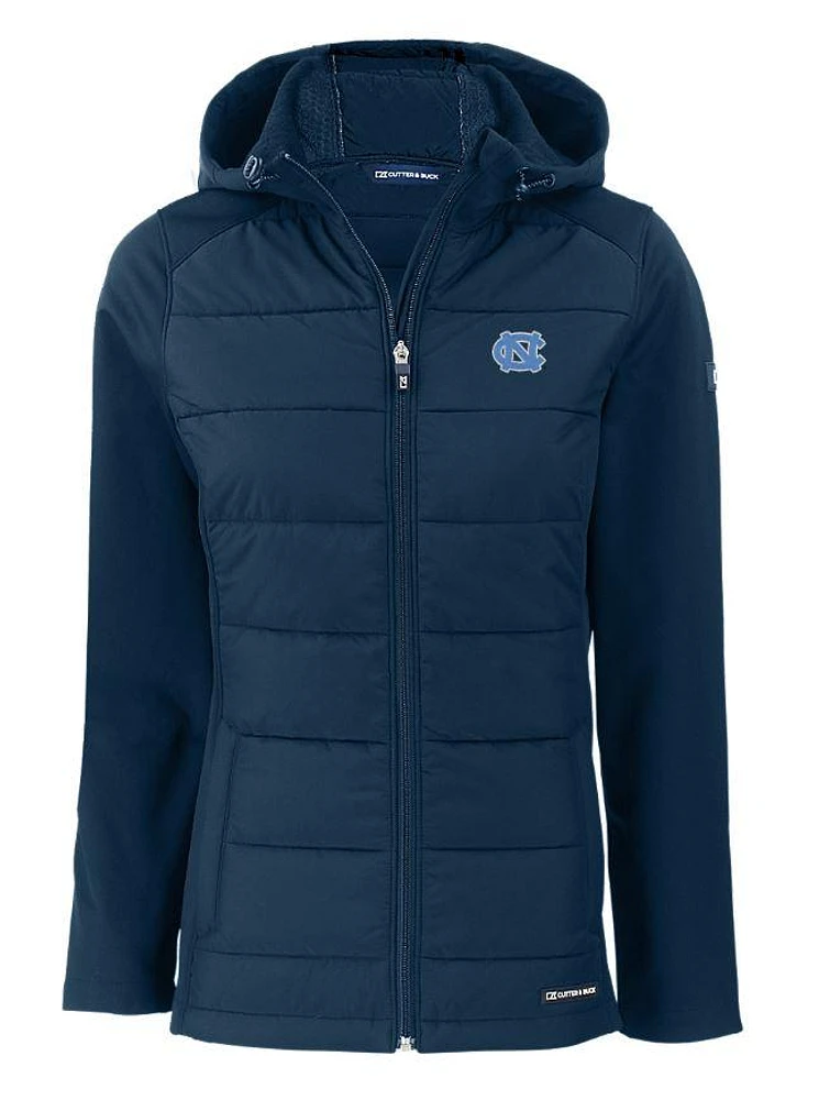 UNC Cutter & Buck Women's Evoke Hybrid Jacket