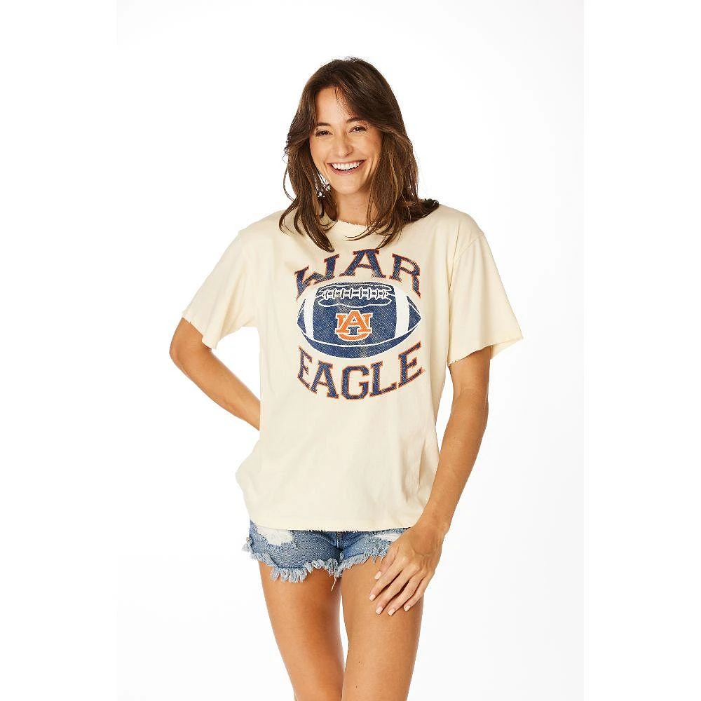 Auburn Stewart Simmons Distressed Boyfriend Tee