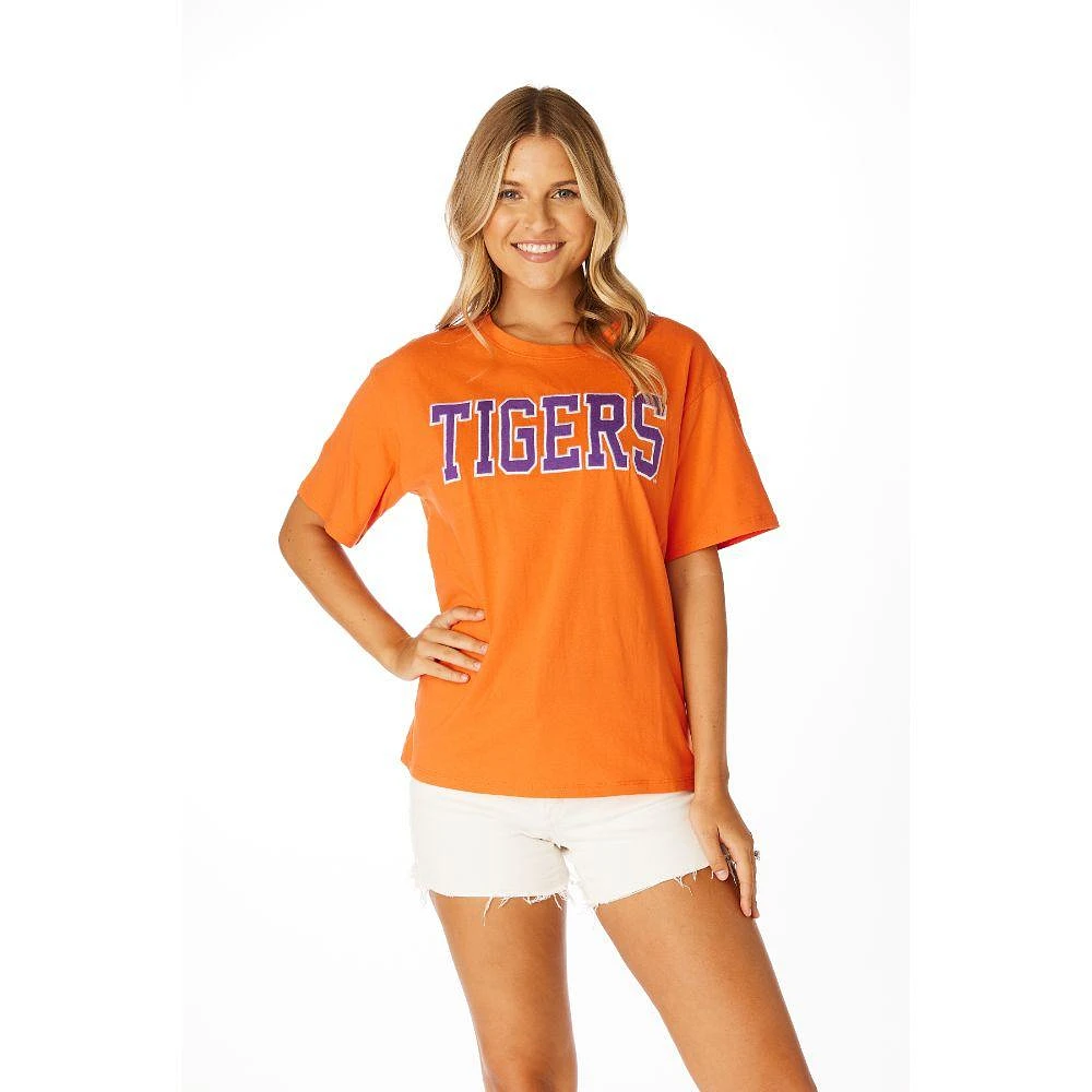Clemson Stewart Simmons Varsity Boyfriend Tee