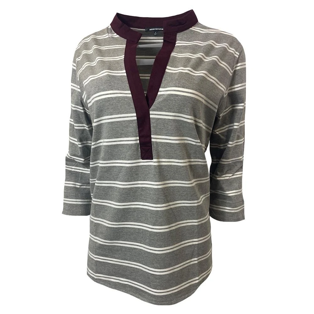 Emerson Grey and White Seychellese No Logo Tunic