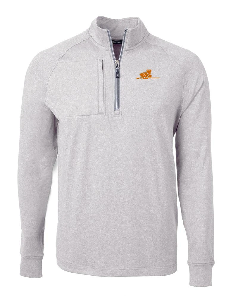 Tennessee Cutter & Buck Men's Adapt Eco Knit Heather Rifleman 1/4 Zip Pullover