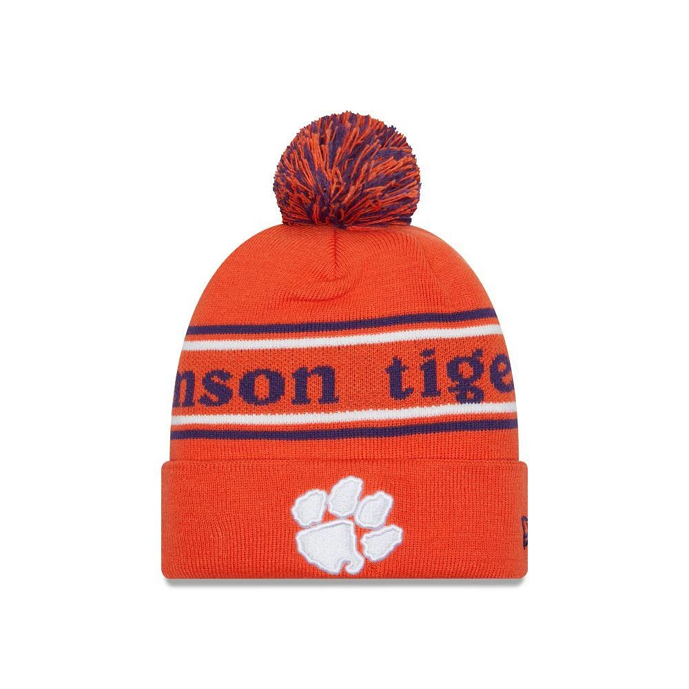Clemson New Era Marquee Knit Pom Beanie