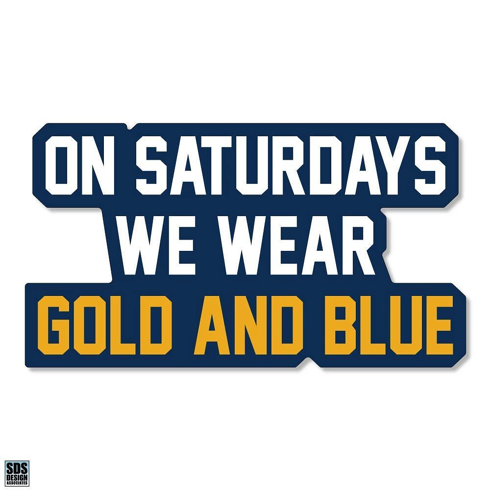 West Virginia 3.25 Inch On Saturdays Wear Rugged Sticker Decal