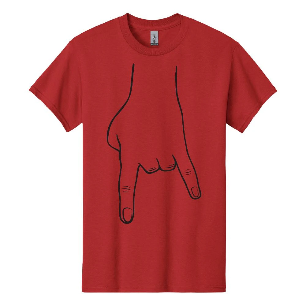 Red and Black Horn Hands Down Tee