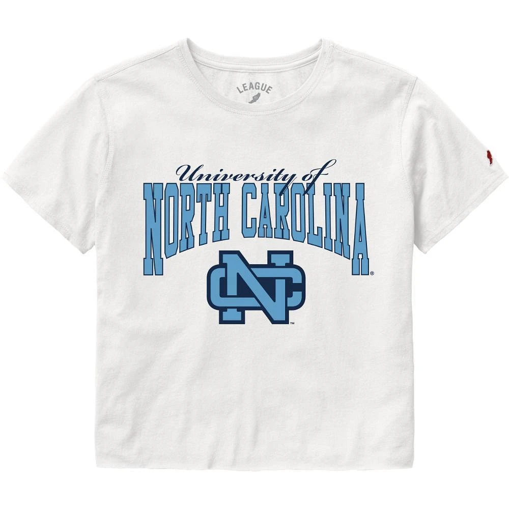 UNC League Women's Clothesline Cotton Crop Tee