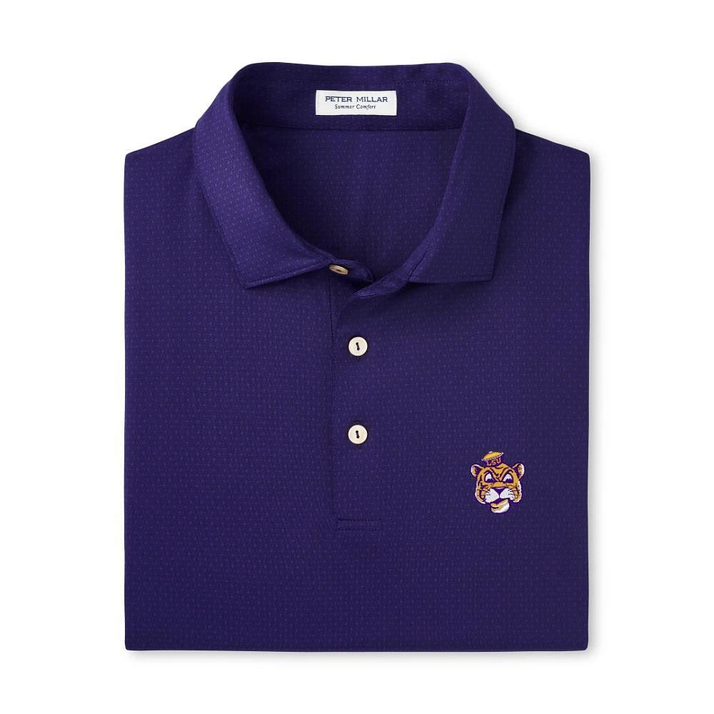 LSU Vault Peter Millar Tesseract Performance Polo