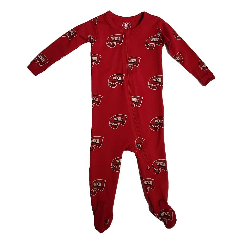 Western Kentucky Wes And Willy Infant Zip Pajamas