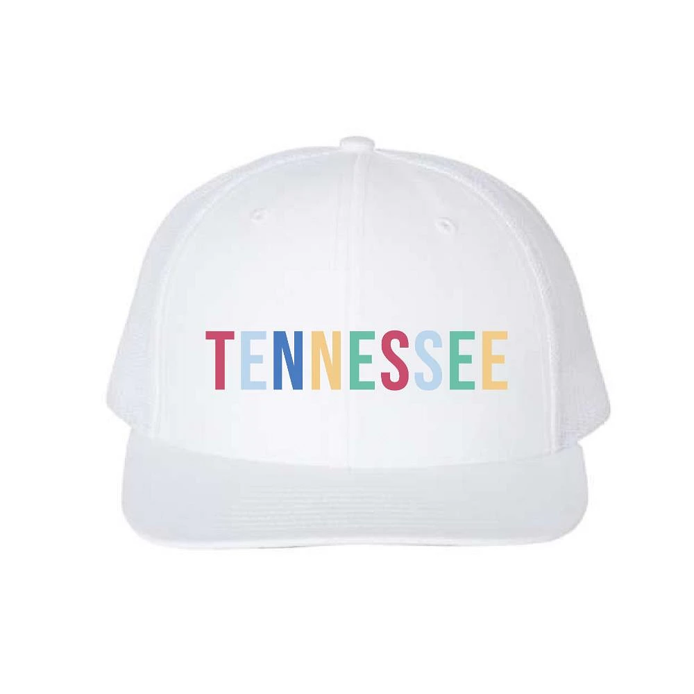 Tennessee Women's Rainbow Mesh Trucker Hat