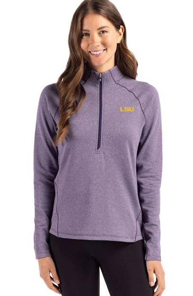 LSU Cutter & Buck Peshastin Fleece Half Zip Pullover