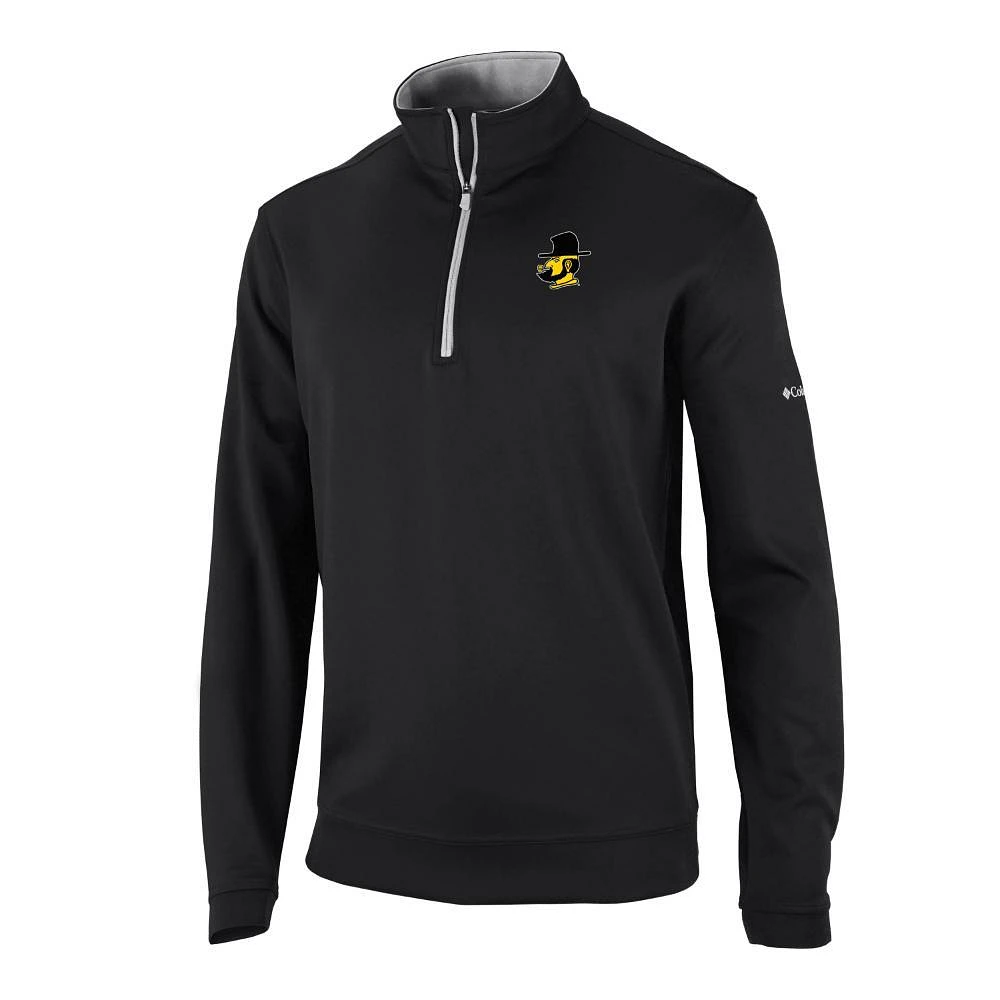 App State Columbia Golf Vault Omni-Wick Wickham Hills 1/4 Zip