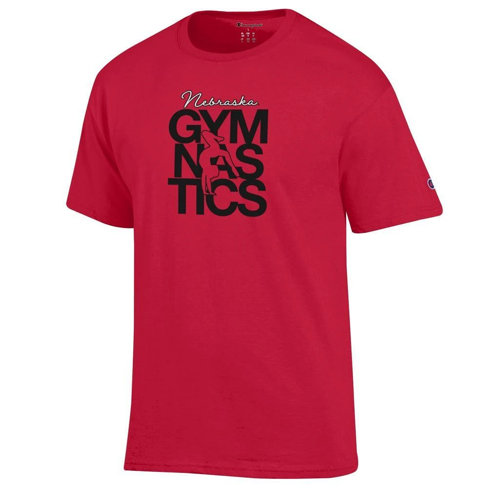 Nebraska Champion Women's Gymnastics Stack Tee