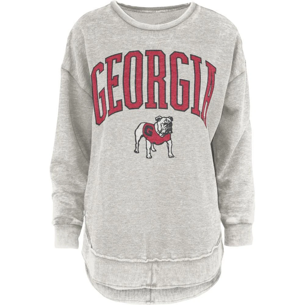Georgia Pressbox Nelson Melange Poncho Crew