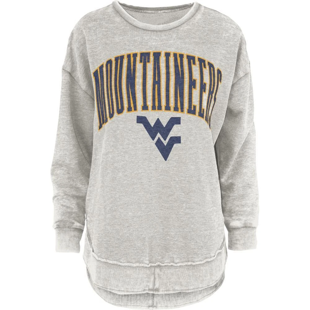 West Virginia Pressbox Nelson Melange Poncho Crew