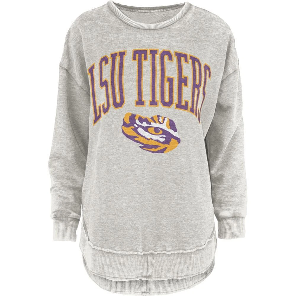 LSU Pressbox Nelson Melange Poncho Crew